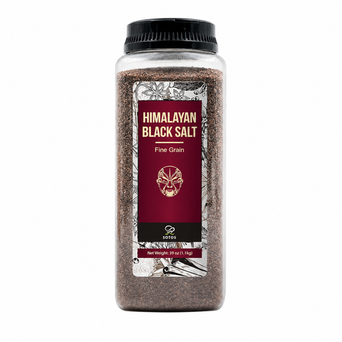 Soeos® Sal Negra del Himalaya (Kala Namak) – Molida Fina
