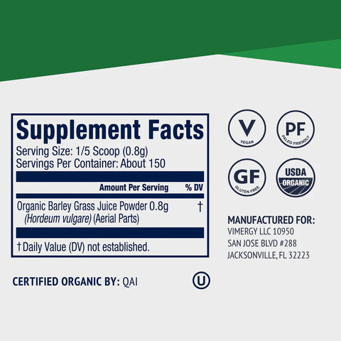 Barley Grass Juice Powder 120 gramos