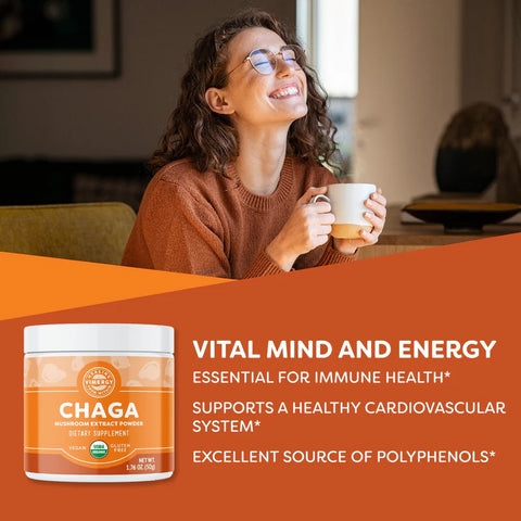 Chaga Orgánico en Polvo – Superalimento Celular (50 gr)
