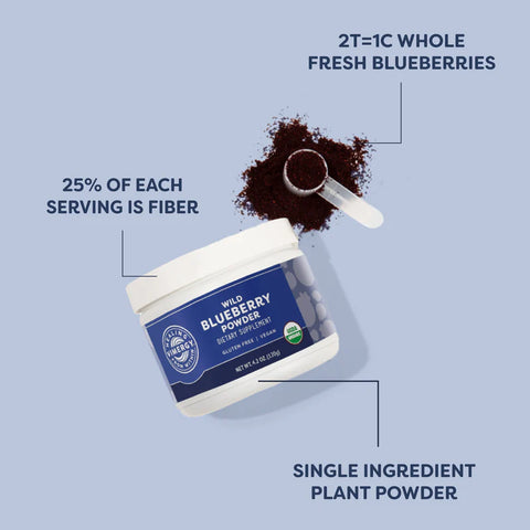 Polvo de Blueberrie Silvestre 120 gr