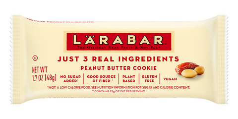 Larabar Peanut Butter Cookie, Gluten Free Vegan Fruit & Nut Bars, 12 piezas